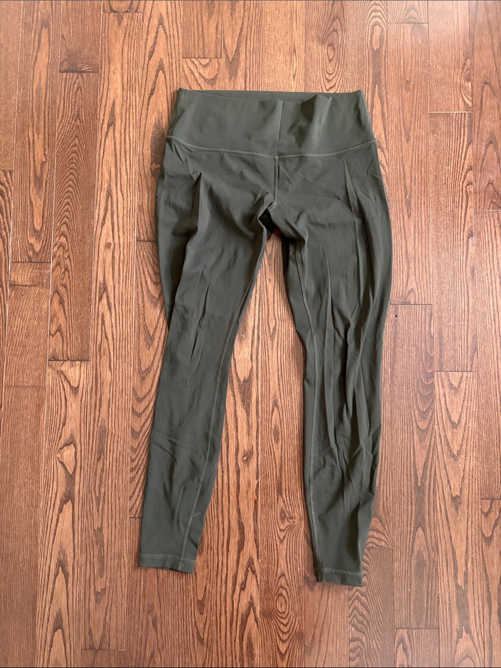 Women’s Olive Green High-Waist Active Leggings